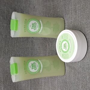 3 Piece Perlier Thai Coco Organic Coconut Bath Set